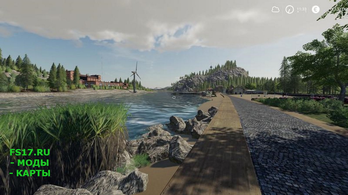 Карта Flusstal XXL All New v 2.0.0.1 для Farming Simulator 2019