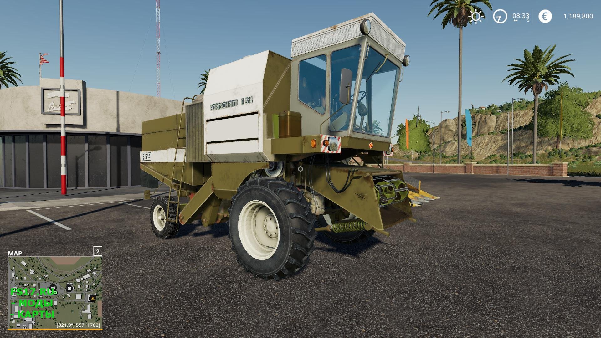Комбайн FORTSCHRITT E514 V2.0.0.0 для Farming Simulator 2019