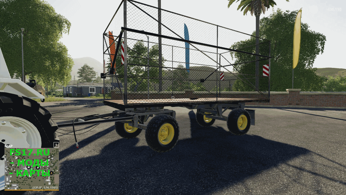 Прицеп HW 80 BALE TRAILER V1.0.0.0 для Farming Simulator 2019