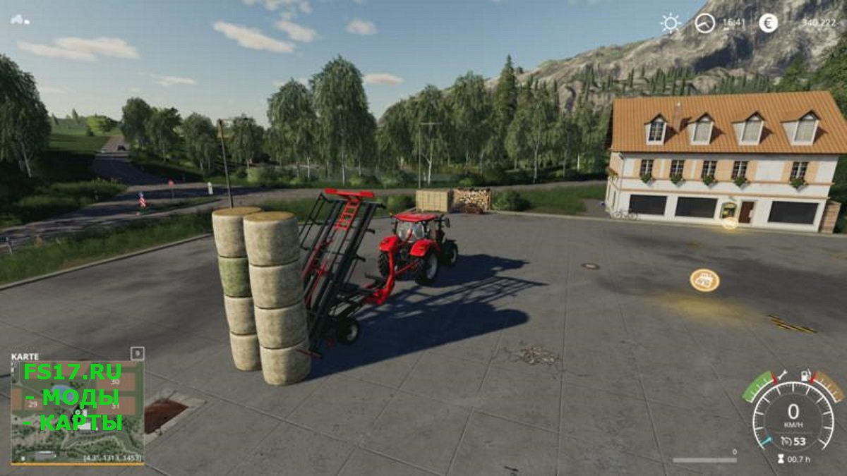 Подборщик тюков URSUS T127 ROUND BALES V1.0 для Farming Simulator 2019