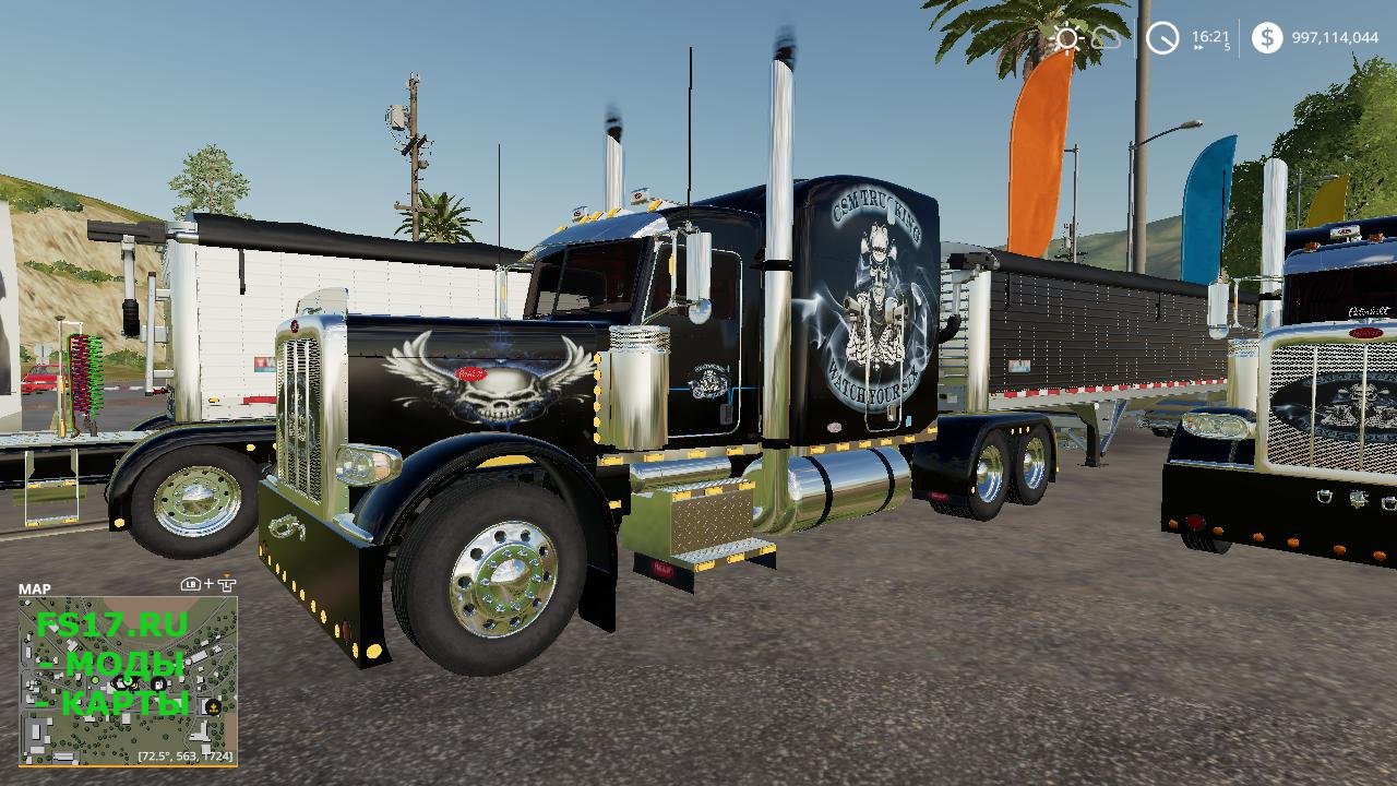 Тягач TRUCKING PETERBILT 388 PACKAGE V2.0.0.0 для Farming Simulator 2019
