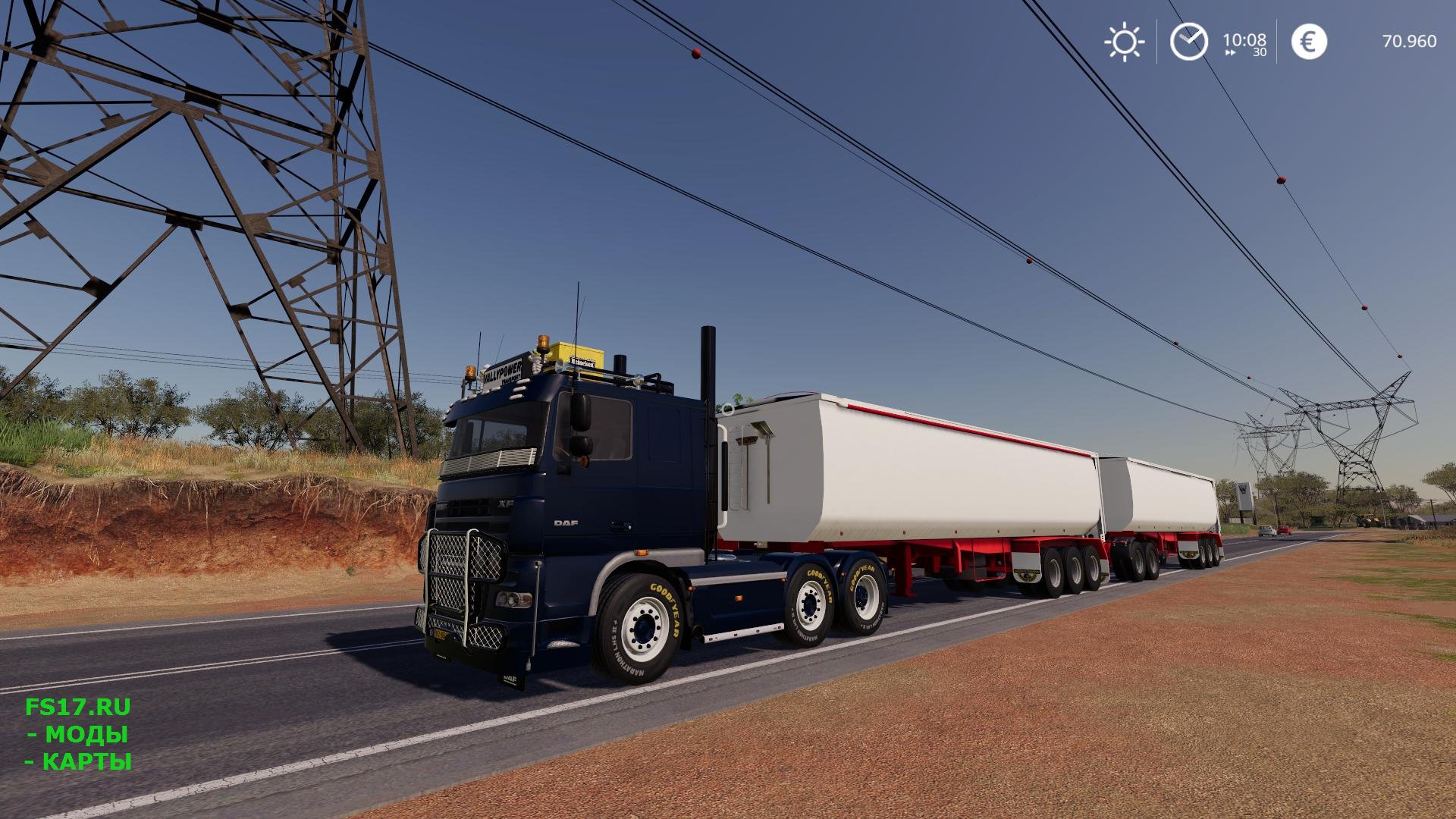 Полуприцеп RWT AUSSIE DUMP TRAILER V1.0.0.1 для Farming Simulator 2019