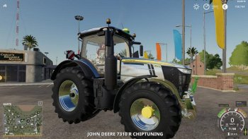 Трактор JOHN DEERE 7R CHIPTUNING V1.1 для Farming Simulator 2019
