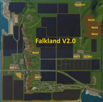 Карта FALKLAND MAP V2.0 для Farming Simulator 2019