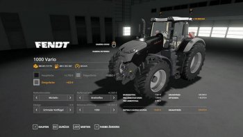 Трактор FENDT 1000 VARIO V1.0.0.2 для Farming Simulator 2019