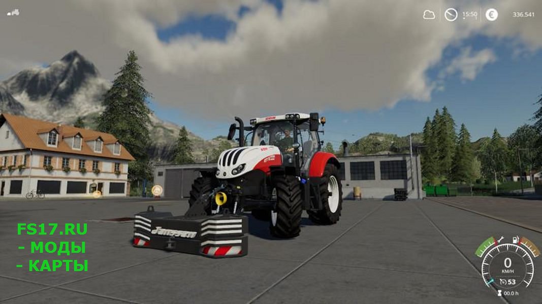 Противовес JANSSEN 1600KG WEIGHT V1.0.0.0 для Farming Simulator 2019