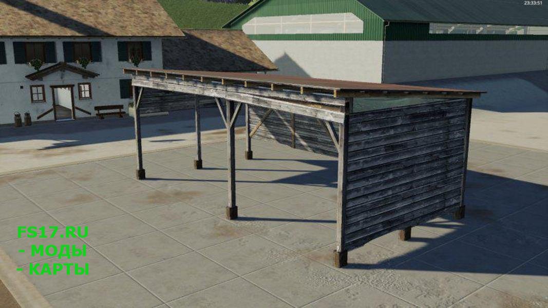 Навес SHED PLACEABLE V1.0.0.0 для Farming Simulator 2019