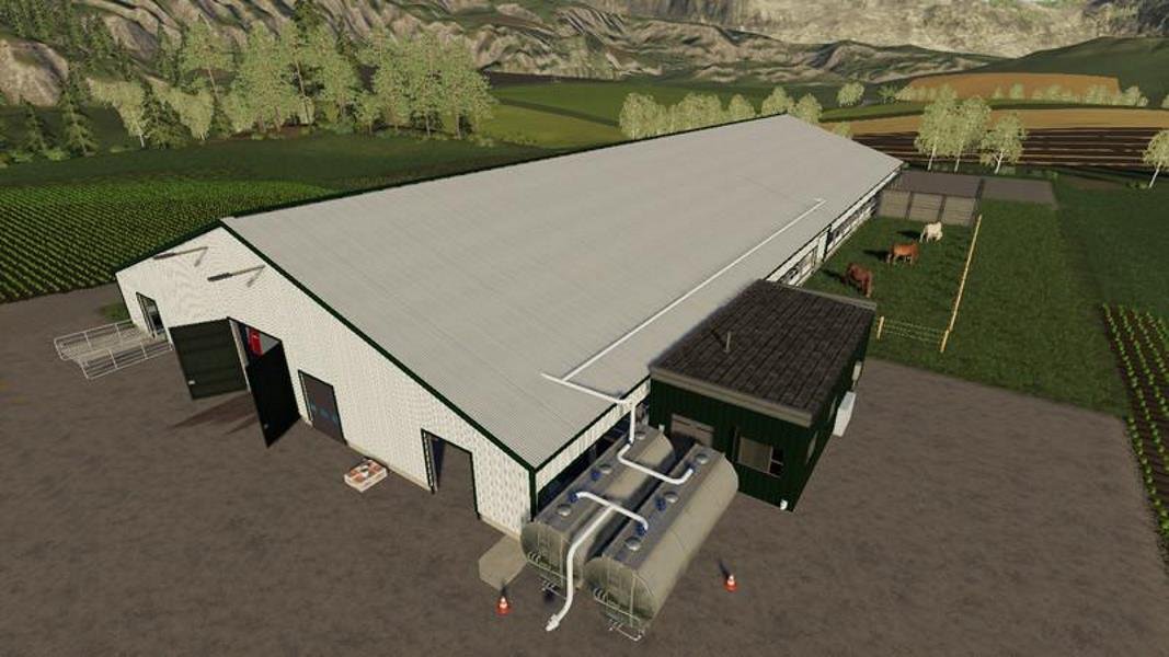 Коровник BIG COW HUSBANDRY V1.0.0.0  для Farming Simulator 2019
