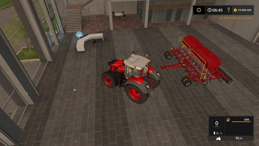 Сеялка АГРОМАСТЕР-6000 V3.2 для Farming Simulator 2017