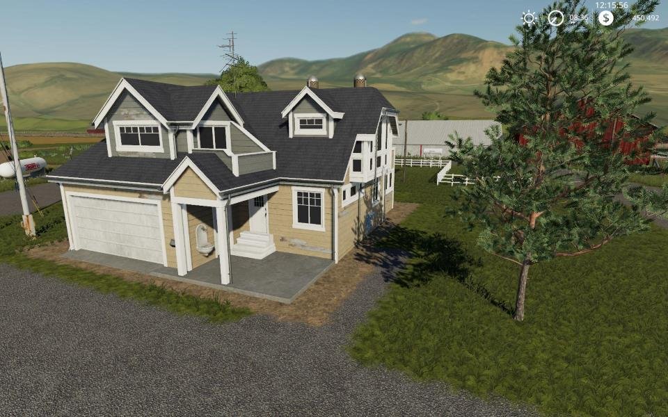 Особняк FARM HOUSE PLACEABLE RESIDENTIAL HOUSE 8 V1.0 для Farming Simulator 2019