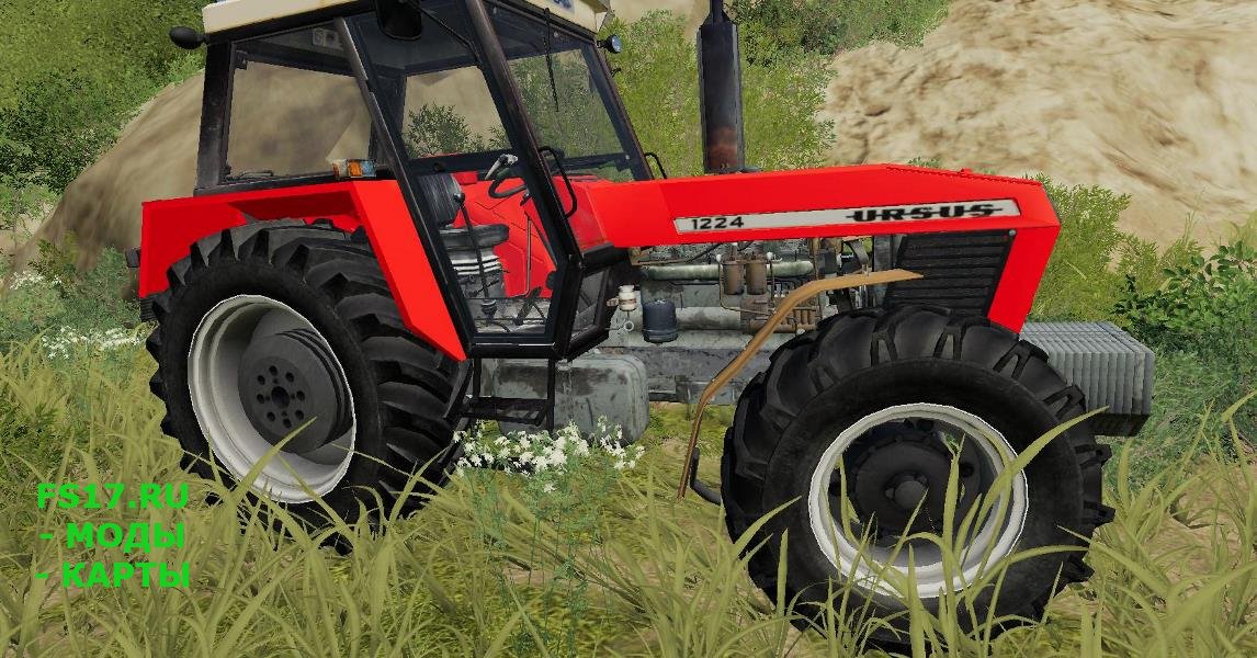 Трактор URSUS 1224 RED V1.0.5.0 для Farming Simulator 2019