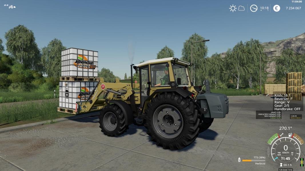 Трактор HUERLLIMANN H488 MORE REALITY V1.0.0.1 для Farming Simulator 2019