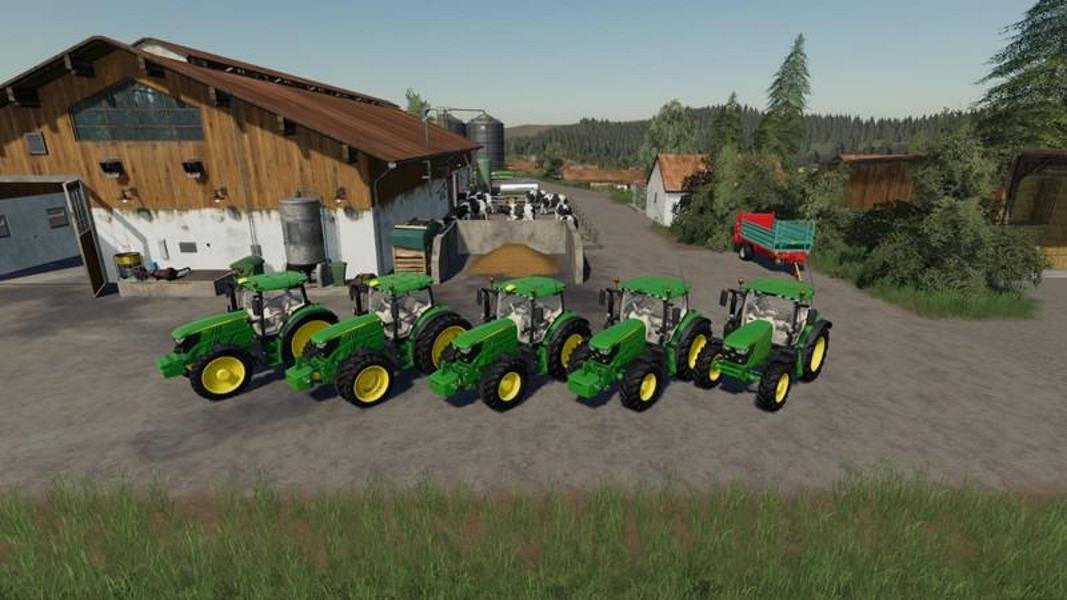 Трактор JOHN DEERE 6125 V1.2.0.0 для Farming Simulator 2019