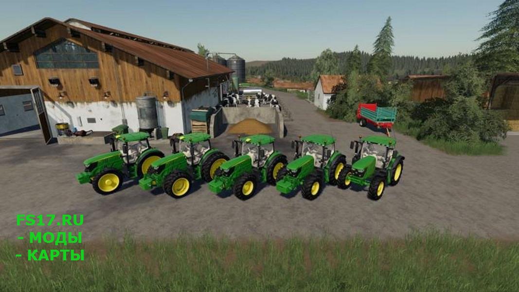 Трактор JOHN DEERE 6125 V1.2.0.0 для Farming Simulator 2019