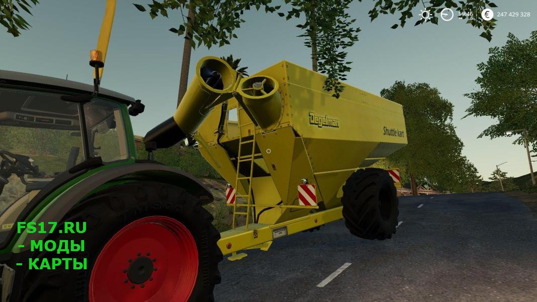Прицеп перегрузчик DEGELMAN SHUTTLEKART V1.0.0.0 для Farming Simulator 2019