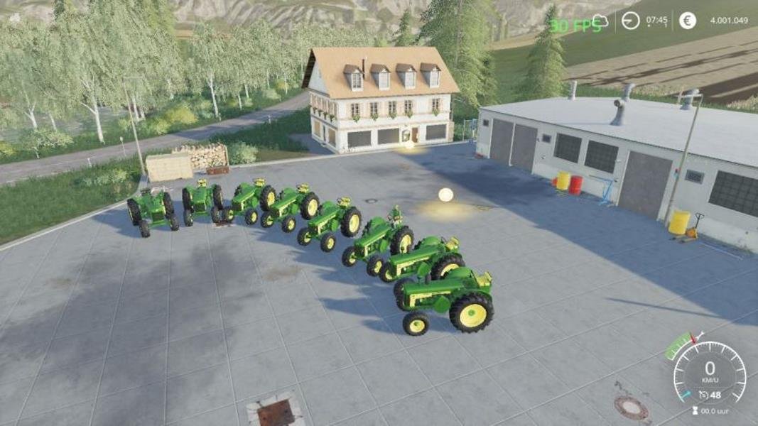 Пак тракторов John Deere 80 series old v 1.0 для Farming Simulator 2019