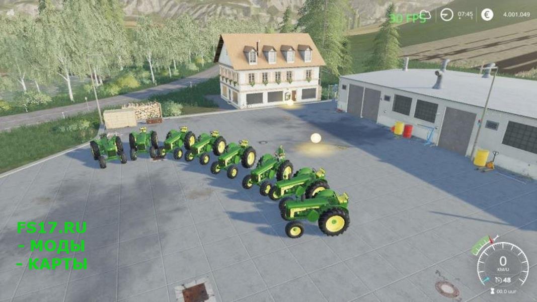 Пак тракторов John Deere 80 series old v 1.0 для Farming Simulator 2019