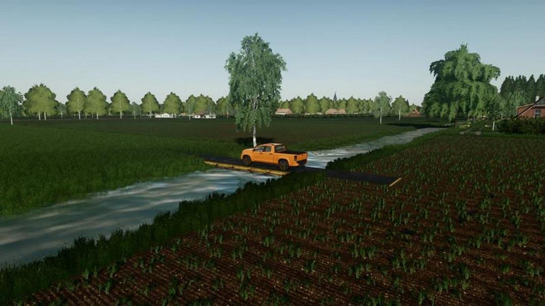 Покупаемый мост TRAIN CAR BRIDGE V1.0 для Farming Simulator 2019