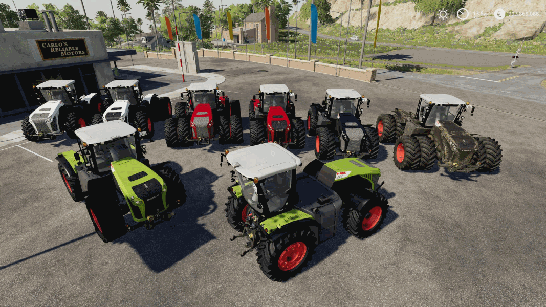 Трактор CLAAS XERION V1.0.0.1 для Farming Simulator 2019
