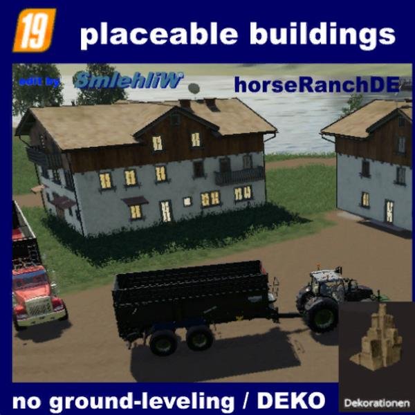 Пак покупаемых объектов PACK BUILDINGS V1.0.0.0 для Farming Simulator 2019