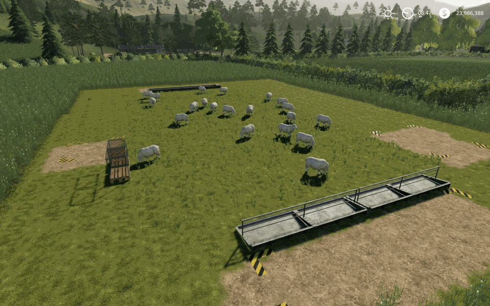 Пастбище для овец PLACEABLE OPEN RANGE SHEEP PASTURE V1.0 для Farming Simulator 2019