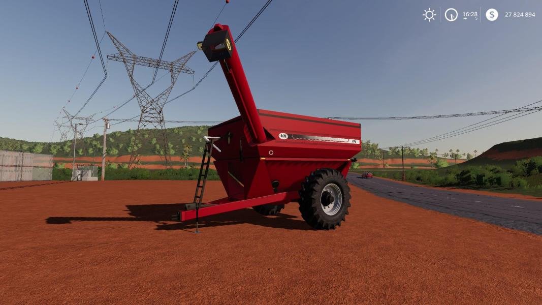 Прицеп перегрузчик JM 875 V1.0.0.2  для Farming Simulator 2019