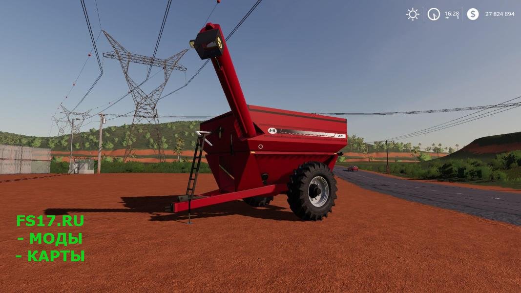 Прицеп перегрузчик JM 875 V1.0.0.2 для Farming Simulator 2019