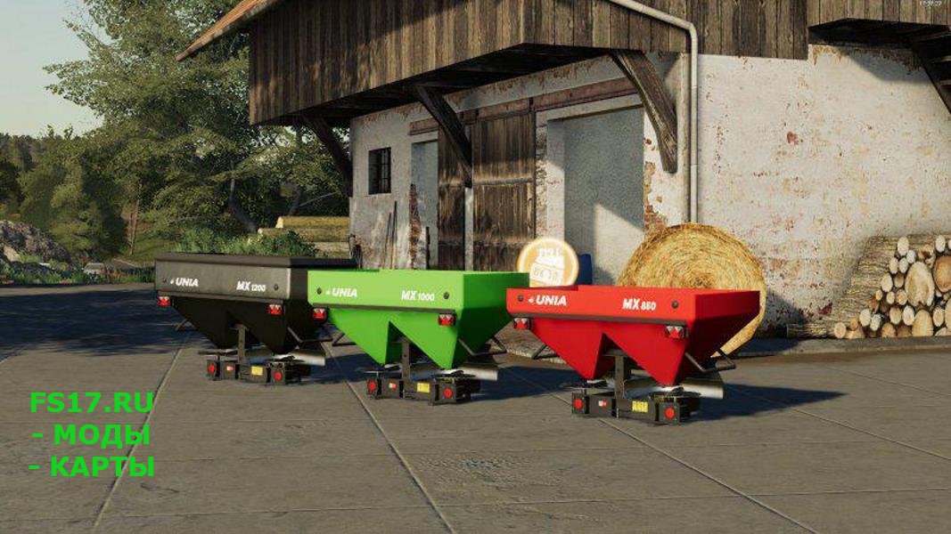Распределитель удобрений UNIA MX PACK V1.0.0.0 для Farming Simulator 2019