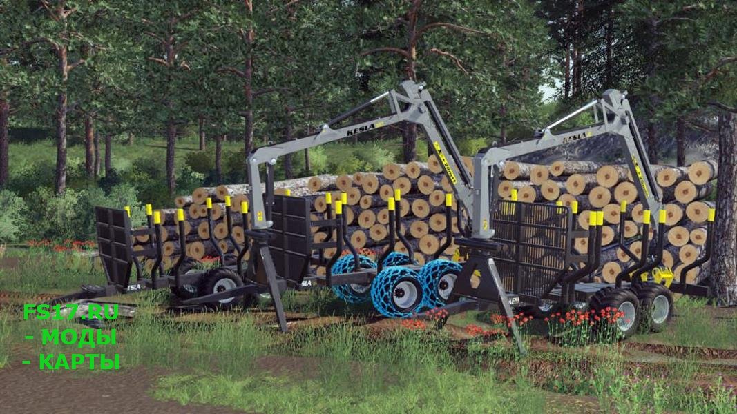 Пак прицепов KESLA 122H V1.0.0.0 для Farming Simulator 2019