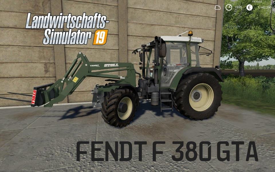Трактор FENDT F 380GTA V1.0.0.6 для Farming Simulator 2019