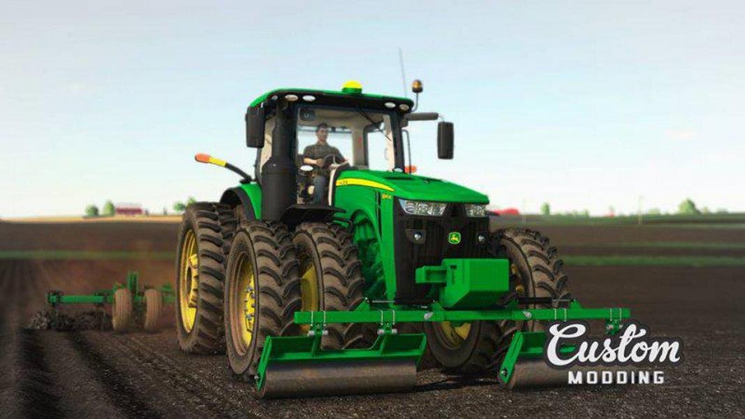 Трактор JOHN DEERE 8R US V2.0.0.0 для Farming Simulator 2019