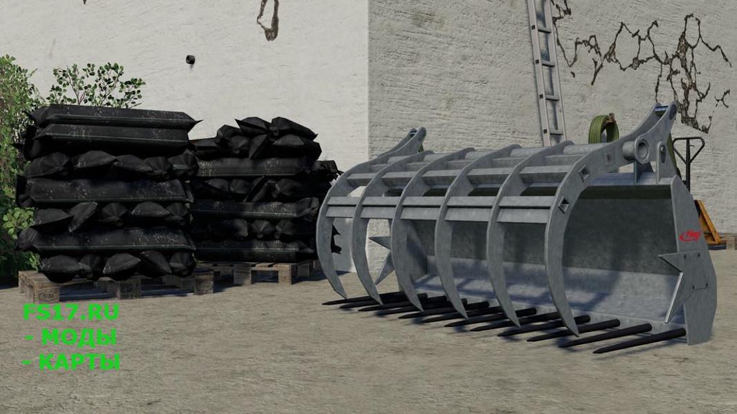 Вилы для силоса FLIEGL SILOGRABSHOVEL V1.0.0.0 для Farming Simulator 2019