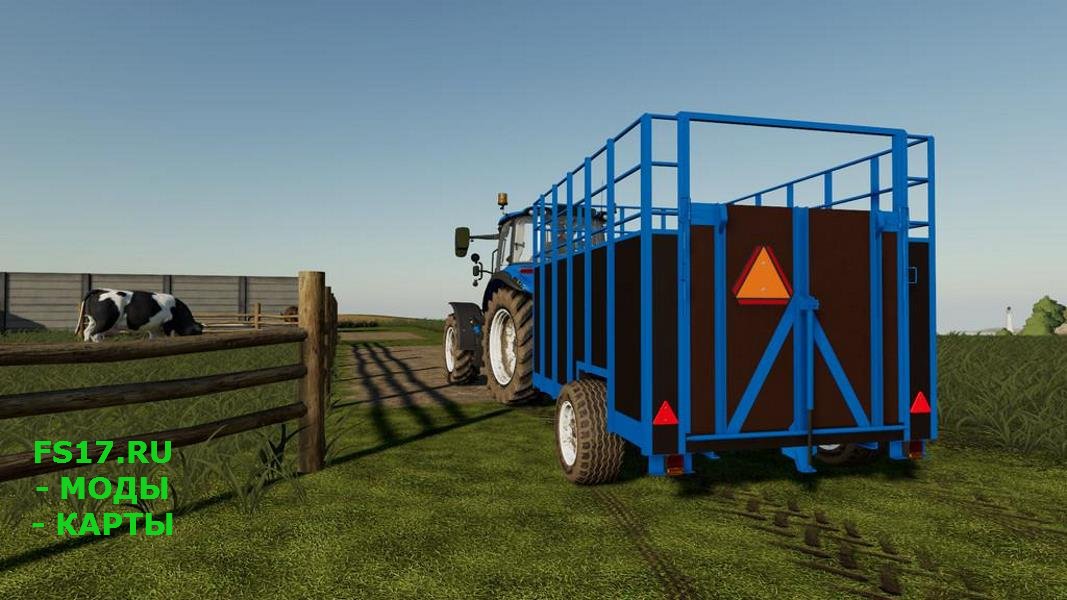 Прицеп скотовоз CATTLE TRAILER V1.0.0.0 для Farming Simulator 2019