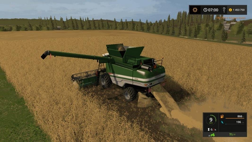 Комбайн FENDT 9460 R v 1.3  для Farming Simulator 2017