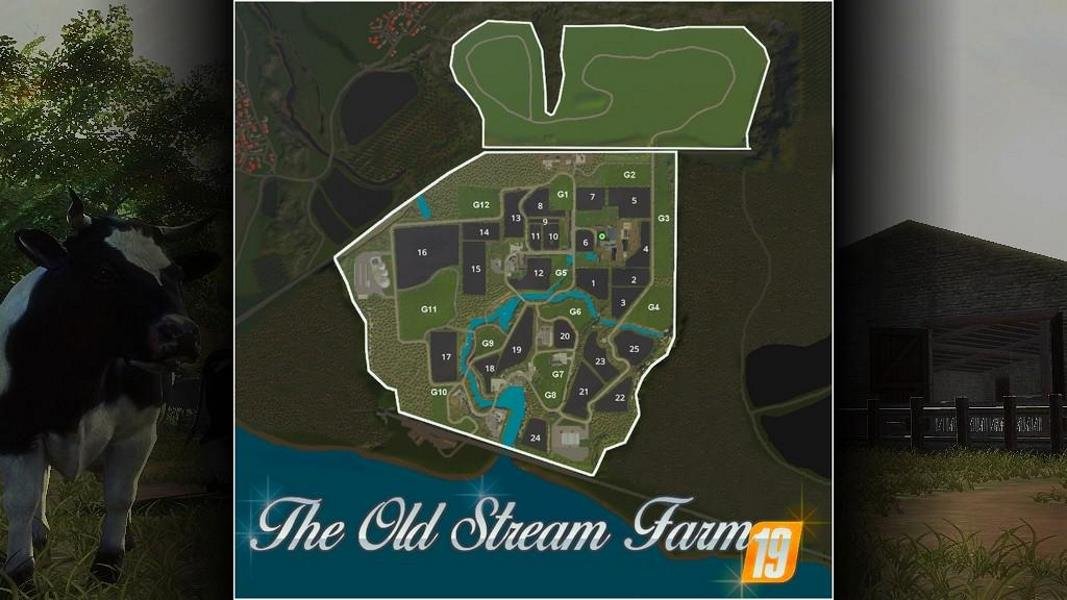 Карта THE OLD STREAM FARM V1.2.0.1 для Farming Simulator 2019