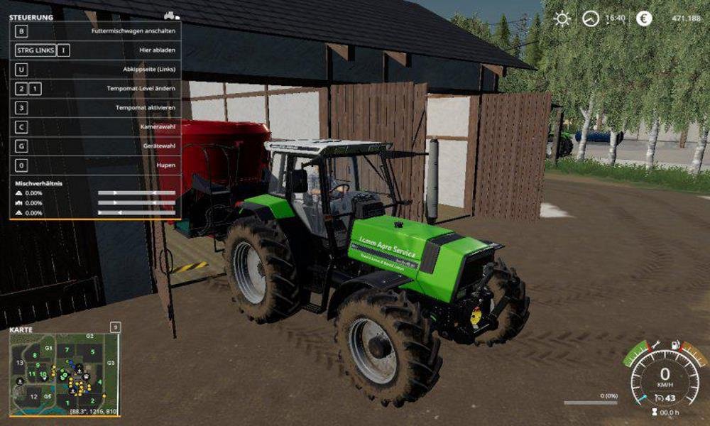 Трактор DEUTZ FAHR AGROSTAR DX 61 UPDATE V1.0.0.0 для Farming Simulator 2019