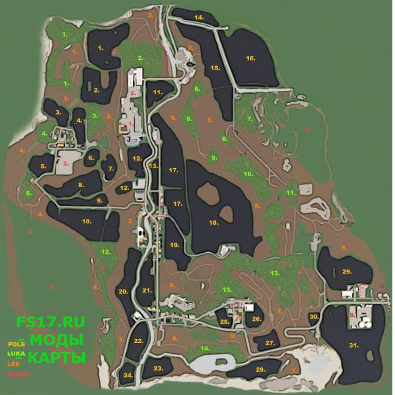 Карта AGROPODHRADIE MAP V2.0 для Farming Simulator 2019