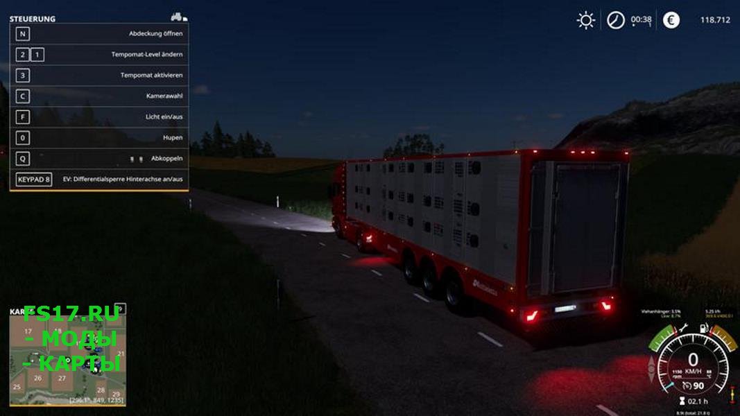 Полуприцеп скотовоз MICHIELETTO AM19 V1.0.0.0 для Farming Simulator 2019