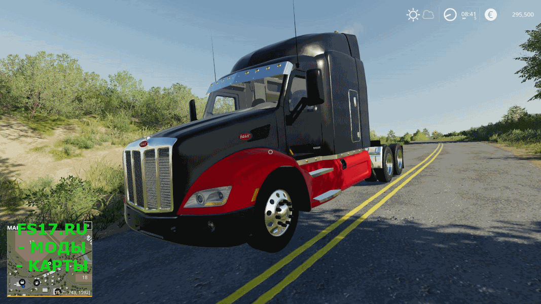 Тягач PETERBILT 579 NEW DESIGN V1.0 для Farming Simulator 2019