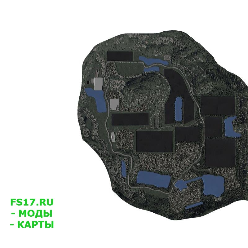 Карта HARD MOUNTAINS V1.1 для Farming Simulator 2019