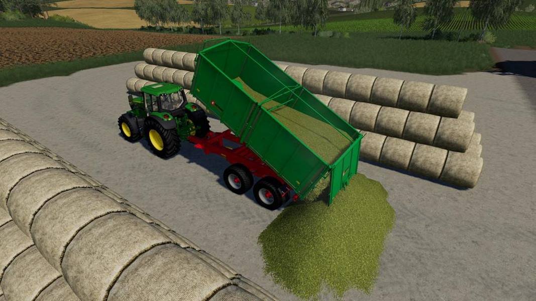 Силосная яма ROUND BALE BUNKER SILO V1.0.0.0 для Farming Simulator 2019