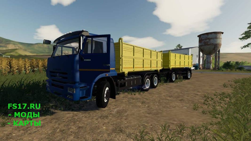 Грузовик КамАЗ 45143-6012 V1.2 для Farming Simulator 2019