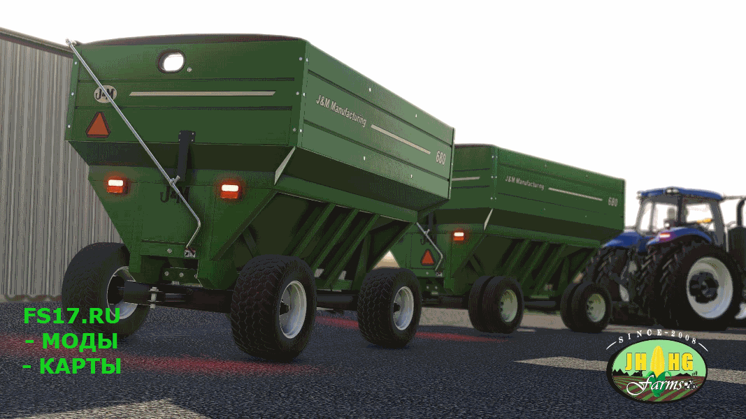 Прицеп J&M 680 GRAVITY WAGONS V2.0 для Farming Simulator 2019