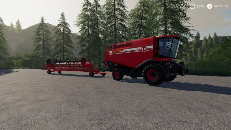 Комбайн ПАЛЕССЕ GS16 V1.0.0.0 для Farming Simulator 2019