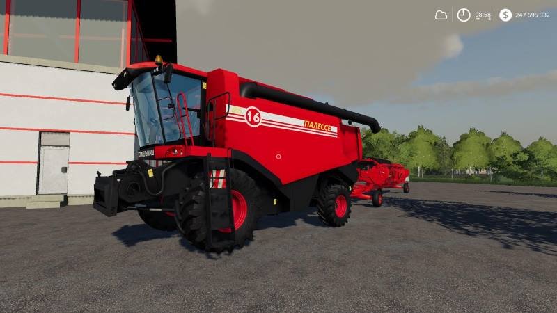 Комбайн ПАЛЕССЕ GS16 V1.0.0.0 для Farming Simulator 2019