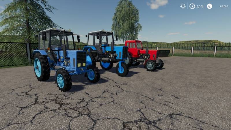 Пак тракторов МТЗ v 1.0.0.1 от 24.01.20 для Farming Simulator 2019