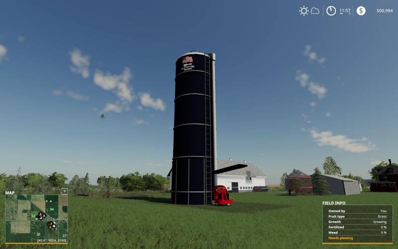 Ферментер силоса FERMENTING SILO V1.1.0.0 для Farming Simulator 2019