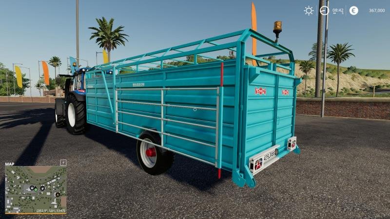 Прицеп для животных MASSON BS63 V1.0 для Farming Simulator 2019