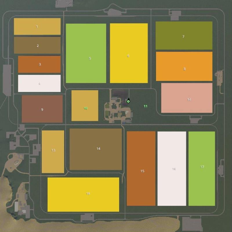 Карта LAZY ACRES FARM MULTIFRUIT V1.0 для Farming Simulator 2019