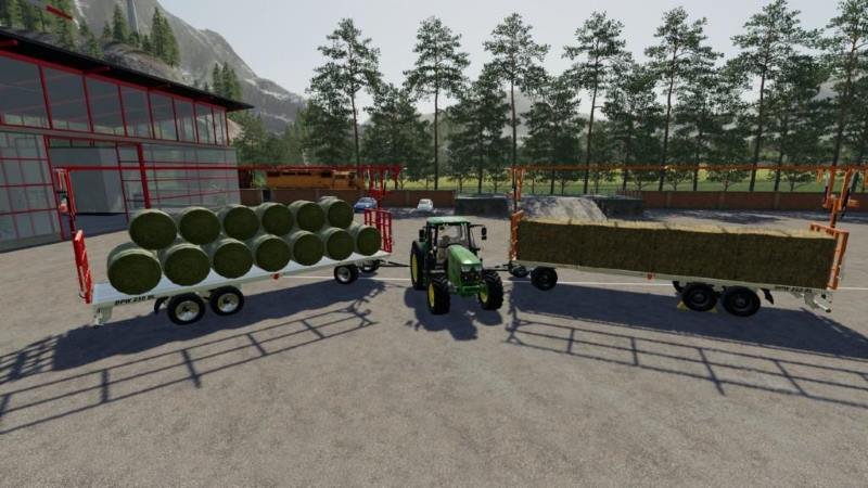 Прицеп для тюков FLIEGL DPW210 BALES-AUTOLOAD V1.0.0.0 для Farming Simulator 2019